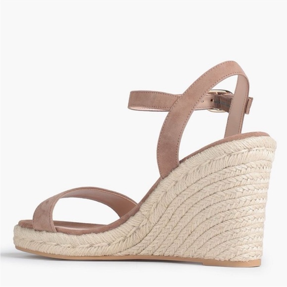 Stuart Weitzman Teddi suede espadrille wedge sandals Size 9.5 - Picture 2 of 13